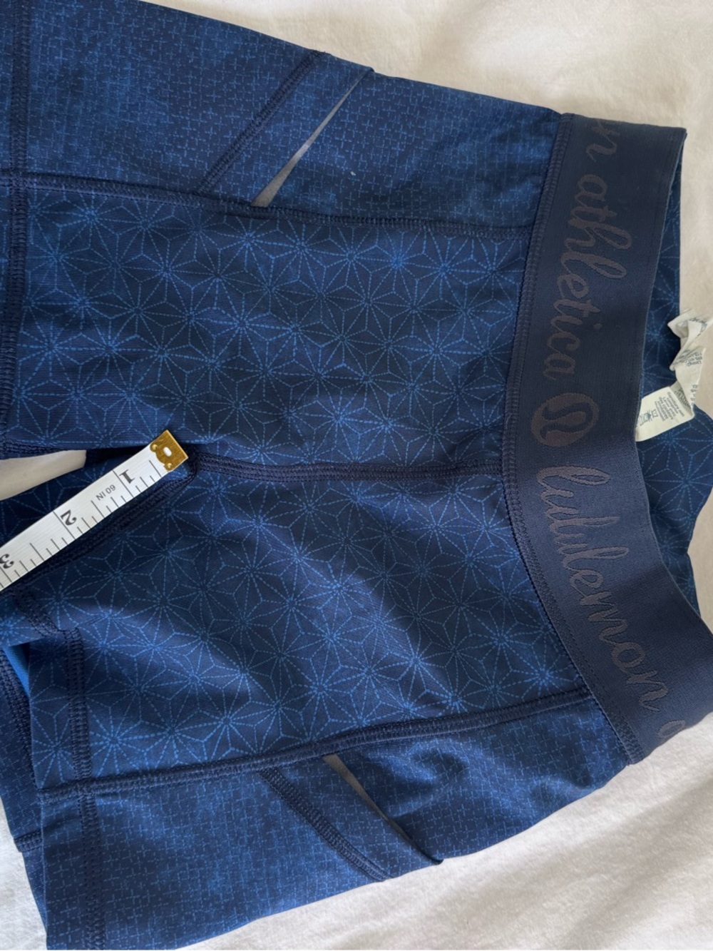 lululemon athletica Navy Geometric Print Leggings